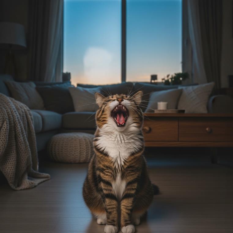 반려묘가 새벽에 우는 이유