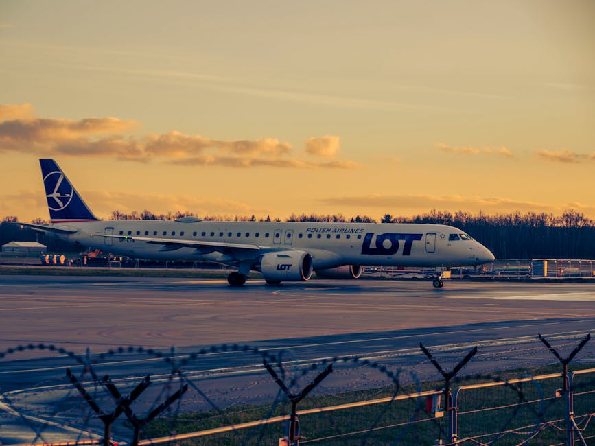 Free stock photo of afterdark, airplane, airport