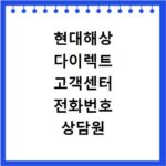 현대해상 다이렉트 고객센터 전화번호 상담원 대기 없이 연결하기