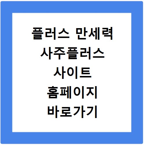 플러스 만세력 사주플러스 사이트 홈페이지 바로가기