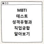 MBTI 테스트 성격유형과 직업궁합 알아보기