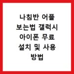 나침반 어플 보는법 갤럭시 아이폰 무료 설치 및 사용 방법 정리