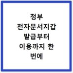 정부 전자문서지갑 발급부터 이용까지 한 번에 해결하는 방법