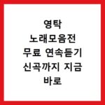 영탁 노래모음전 무료 연속듣기 신곡까지 지금 바로 확인하세요