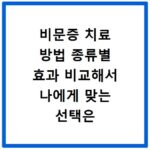비문증 치료 방법 종류별 효과 비교해서 나에게 맞는 선택은